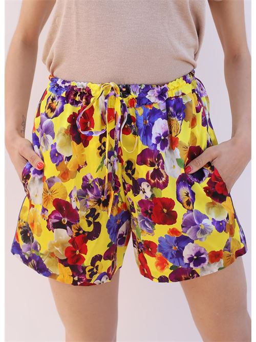 shorts a fiori Laboratorio Capri | MARIKAPANSÈGIALLO